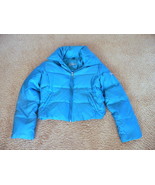 GUESS Womens Down and Feather Filled Jacket Size Medium Color Teal - £20.56 GBP