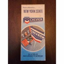 New York State Road Map Courtesy of Chevron 1968 Edition - £10.58 GBP
