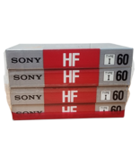 4 Pack Sony Audio Cassette Tapes High Fidelity 60 minutes NEW SEALED C-6... - $16.45 CAD