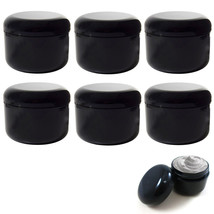 6 Pc Plastic Jars Cosmetic Sample Container High Quality Pot Cream Jar 1... - $19.99
