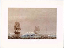 The Hudson&#39;s Bay Company Fleet 31 July 1819 Color Print  - £13.96 GBP