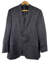 Calvin Klein Size 40 40R Regular Sport Coat Blazer Jacket Mens Black 100... - £43.73 GBP