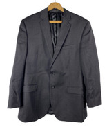 Calvin Klein Size 40 40R Regular Sport Coat Blazer Jacket Mens Black 100... - £44.50 GBP