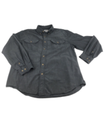 Carhartt Men&#39;s Chambray Shirt Size Large Relaxed Fit Gray S202 BKC Long ... - £15.15 GBP