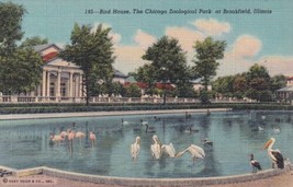 Chicago Zoological Park at Brookfield Bird House Illinois IL Postcard D54 - £2.33 GBP