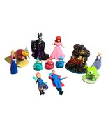 Disney Character Figurine Set - Maleficent Ariel Anna Prince Fairies Mik... - £26.27 GBP