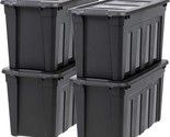 Iris Usa 31 Gallon Stackable Storage Containers With Lids And Easy-Grip,... - £133.88 GBP