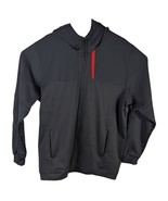 Adidas Hoodie Sweatshirt Black Red Mens Size 2XL XXL Full Zip - $61.80 CAD