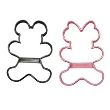 Mickey Minnie Mouse Gingerbread Outlines Set Of 2 Cookie Cutters USA PR1645 - £3.15 GBP
