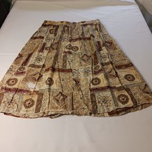 Sag Harbor RN#51735 Women’s Brown Pull-On Skirt Size XL Measured Waist 33" image 2