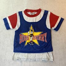 Vintage Kids  90s Looney Tunes Jersey Shirt Size 6 Bugs Bunny Baseball T... - €16,28 EUR