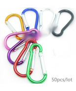 50x 7cm Aluminum Carabiner Gourd Key Chain Clip Hook Karabiner Camping K... - $18.80