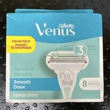 8 Gillette Venus Sensitive smooth Razor Blades Refill Cartridge Fit Swirl Shaver - $19.26