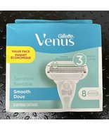 8 Gillette Venus Sensitive smooth Razor Blades Refill Cartridge Fit Swir... - £14.38 GBP