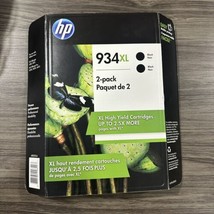 New HP 934XL Black Original Ink Cartridge - 2 PACK (895934) - March 2018 - £13.30 GBP