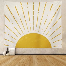 Boho Sun Tapestry Horizontal Sunset Sun Rise Vintage Hippie Tapestries Wall Hang - £17.27 GBP