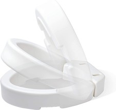 The Carex Elongated Hinged Toilet Seat Riser Raises The Toilet Seat And ... - $43.92