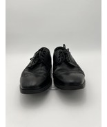 Ecco Mens lace up Oxfords Dress Shoes Wingtip Black Leather Size 11 US - £22.91 GBP