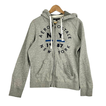 Aeropostale Gray Full Zip Hoodie Sweatshirt SMALL Womens  - £13.54 GBP