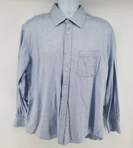 Jhane Barnes Men&#39;s Shirt Size L Jazzy Geometric Pattern Long Sleeve Button Blue - £18.89 GBP