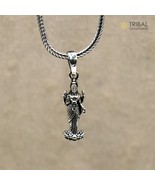925 sterling silver handmade  lord Maha laxmi ji Pendant unisex jewelry ... - $74.66 CAD+