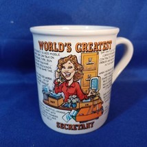 World&#39;s Greatest Secretary Papel Ceramic Coffee Mug - Japan  - £11.01 GBP