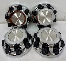 Set Of Four 8 Lug Chrome Center Caps For Chevy And GMC Trucks 16&quot; And 17... - €34,30 EUR