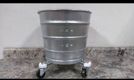 Tough Guy 2W318 6-1/2 Gal Capacity Silver Galvanized Steel Bucket - $56.09