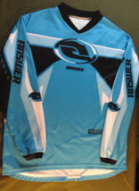 ANSWER SYNCRON RACING MX MOTOCROSS ORIGINAL ATV JERSEY BLUE WOMENS SHIRT... - $22.94