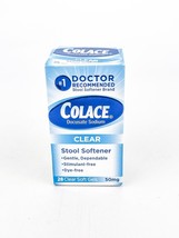 Colace Clear Stool Softener 28 Clear Soft Gels 50mg BB03/25 - $14.46