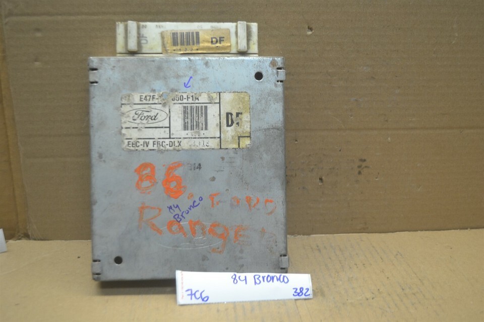 84 Ford Bronco II MT Engine Control Unit ECU E47F12A650F1A Module 382-7C6 - $28.41 84 Ford Bronco II MT Engine Control Unit ECU E47F12A650F1A Module 382-7C6 - $28.41