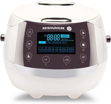 REISHUNGER Electric Rice Cooker and Steamer White for up to 8 People (1.5 l) – R - £636.38 GBP