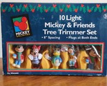 Disney Mickey And Friends Tree Trimmer Christmas Lights Set Of 10 Tested... - £8.79 GBP