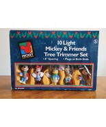 Disney Mickey And Friends Tree Trimmer Christmas Lights Set Of 10 Tested... - £8.69 GBP