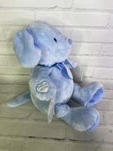 Prestige Baby Blue Dog Puppy Plush Stuffed Animal Toy Bow NON WORKING - $34.65