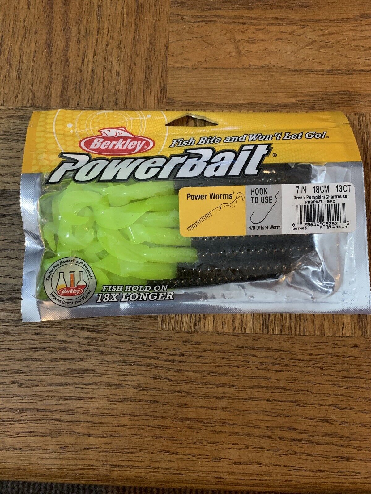 Berkley PBBPW7 Powerbait Power Worm Soft Bait - 7in Black