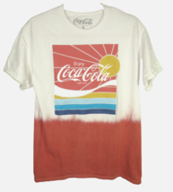 Coca-Cola Men&#39;s Size Medium Dip Dye Cotton T-Shirt - $9.89