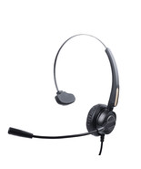 Mono Office Headphone With Microphone Headset With Rj9 Jack &amp; 3.5Mm Conn... - £28.24 GBP
