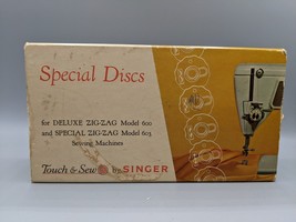 Singer Touch & Sew Attachment 21976 Fashion Discs Deluxe Special Zig-Zag 600 603 - $28.04