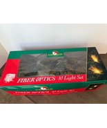 Vtg Christmas Kurt Adler White Fiber Optic 10 String Light Set Santa&#39;s W... - $344.55 MXN