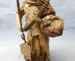 Vintage Mexican Folk Art Paper Mache Sculpture Old Woman With Gun And Ga... - $31.65