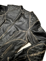 Custom Bilt Leather Motorcycle Jacket Padded with Liner Brown Size 2XL B... - £67.64 GBP