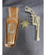 Toy Sheriff Deputy Badge, Pistol, Holster, For Parts Or Repair - £11.04 GBP