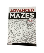 Advanced Mazes Puzzle Book Five Styles Warp Circular Bridge Triangle Hex... - $8.09