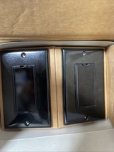 Leviton Decora 6607-AE Black Frame &amp; Wallplate Black Touch Plate - $89.90 CAD