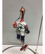 Department 56 pink flamingo ornament 56-34762 retired headphones radio 6” - €11,83 EUR