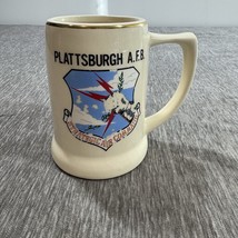 Vintage Plattsburgh AFB Air Force Base Mug Stein Strategic Air Command USAF - $49.49