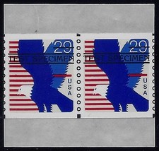 TD123 Test/Dummy Pair &quot;Eagle Test Specimen&quot; Mint NH (Stk8) - $17.99