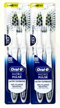 2 Packs Of 2 4 Total Oral-B Micro Pulse Battery Toothbrushes Plaque Removal - £23.58 GBP