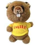 Vintage 1980 Shirt Tales 12&quot; Plush Smile Beaver KnickerBocker Hallmark - $27.00